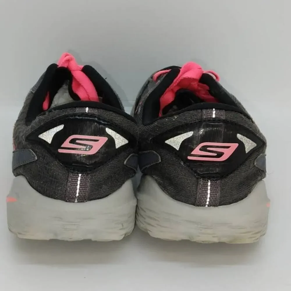 Skechers GoRun 3 Women's Pre-owned M-Strike Gray Running Sneakers - sz. 9